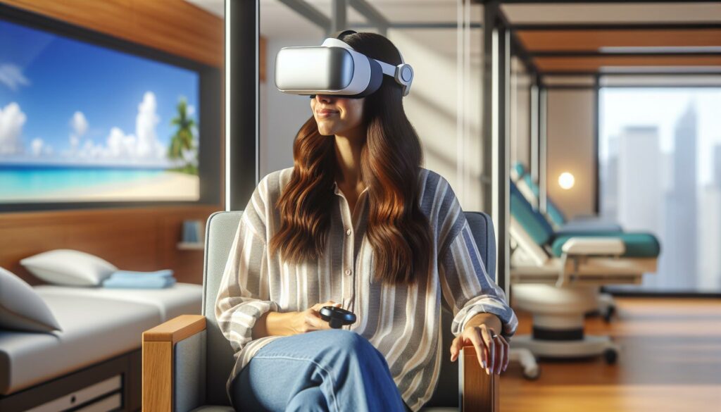 what do patients experience in the virtual reality environment