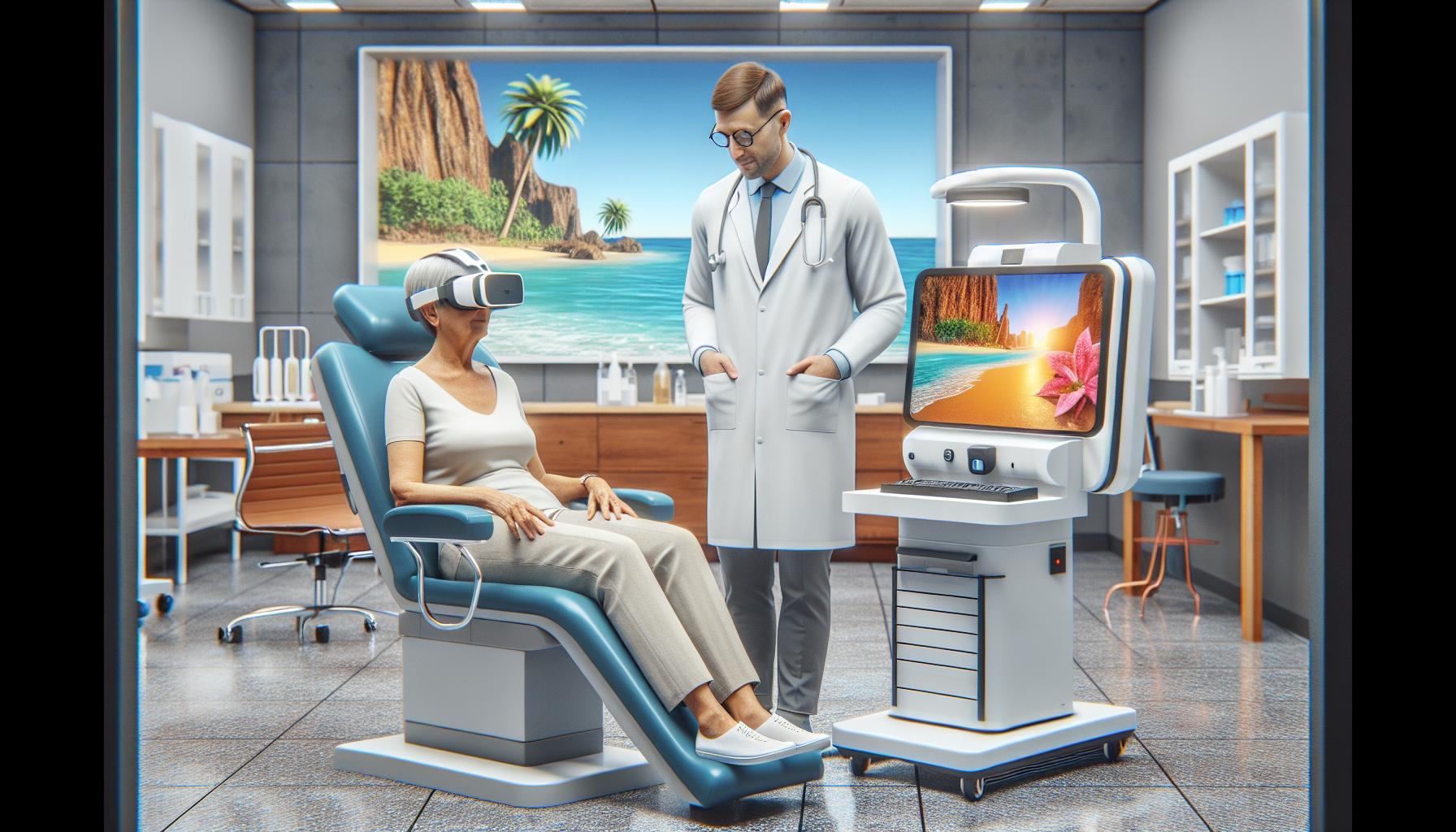 what do patients experience in the virtual reality environment?